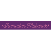 Ramadan Label Ramadan Mubarak