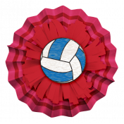 Sports Flower Volleyball