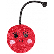 Cute Fruits Glitter Cherry