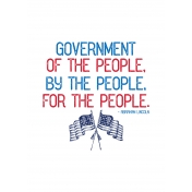 Public Discourse Art Print Government 5x7 Copy