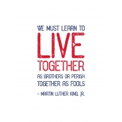 Public Discourse Art Print Live Together 5x7 Copy