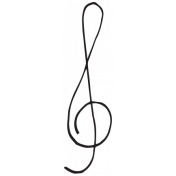 Art Class Music Doodle Treble Clef 3 Template