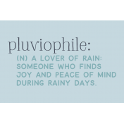 Cozy Day Print Pluviophile Color