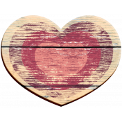 Cozy Day Wood Heart