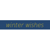 Oh Deer Label Winter Wishes