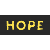 Tangible Hope Label Hope