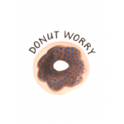 Art Print Donut Worry 3x4