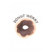 Art Print Donut Worry 4x6