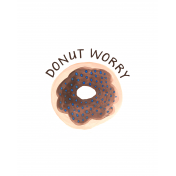Art Print Donut Worry 8x10