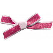 Unicorn Tea Party Element- Bow- Pink