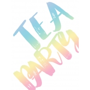 Unicorn Tea Party- Tea Card 01 3x4