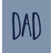 Family Day Word Art- Label- Dad