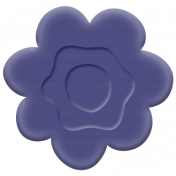 Easter Elements-Rubber Flower Purple