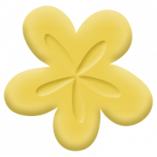 Easter Elements-Rubber Flower Yellow