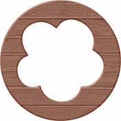 Easter Elements-Wood Coin Flower01