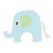 Baby Baby Elephant Light Blue