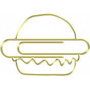 Hamburger Clip Gold