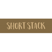 Food Day- Breakfast- Short Stack Wordstrip