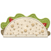 Food Day Collab Taco felt taco