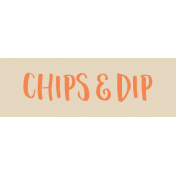 Food Day Collab Taco label chips & dip