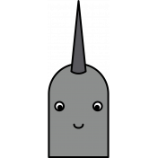 Animal Color Illustrations- Narwhal