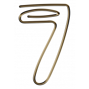 Number Clip Bronze 7