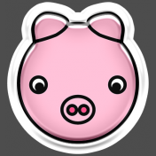 BYB Animals- Pig Sticker