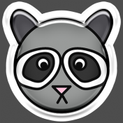 BYB Animals- Raccoon Sticker