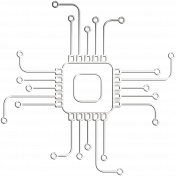 Digital Day Elements- Wire Computer Chip