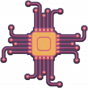 Digital Day Elements- Foam Computer Chip