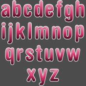 BYB Sticker Alpha- Bright Pink Alpha