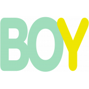 New Day Baby Word Art- Boy