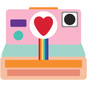 Valentine's Clip Art- Camera