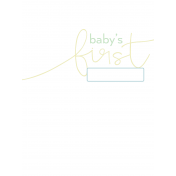 Baby's First Journal Card- 03 3x4 color