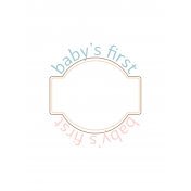 Baby's First Journal Card- 07 3x4 color