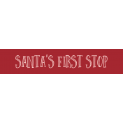 Baby's First Christmas Elements- Label Santa