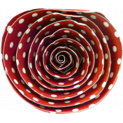 Treasured Elements- Rolled Flower Red