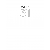 Weekly Pocket Card 3x4 Week 31