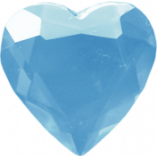 Love Knows No Borders- Heart Gem Blue