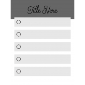 List Card Template 2b