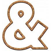 The Good Life April Elements Kit- Cork Ampersand Outline