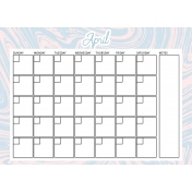 The Good Life April Calendar 5x7 