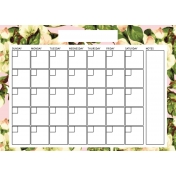 Flower Power Calendars- My Garden 5x7 Blank