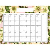 Flower Power Calendars - My Garden 85x11 Blank