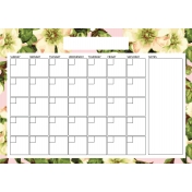 Flower Power Calendars- My Garden A4 Blank