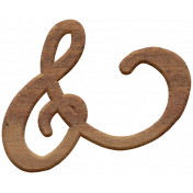 Oh The Places You'll Go Elements- Wood Ampersand Blank