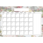 Remembrance Calendar- A4 Blank