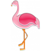 The Good Life- June Elements- Enamel Flamingo 2