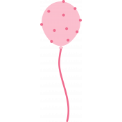 The Good Life: Birthday Illustrations- Balloon 1 Color