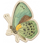 The Good Life July Elements- Chipboard Butterfly 4 Color